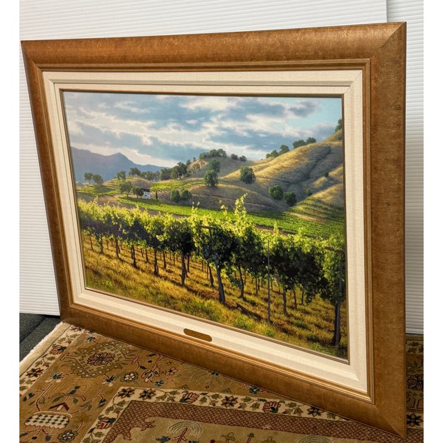 Design Plus Gallery presetns Vigna del Sole (meaning "vines of the sun") Giclée by June Carey. This is a Northern...