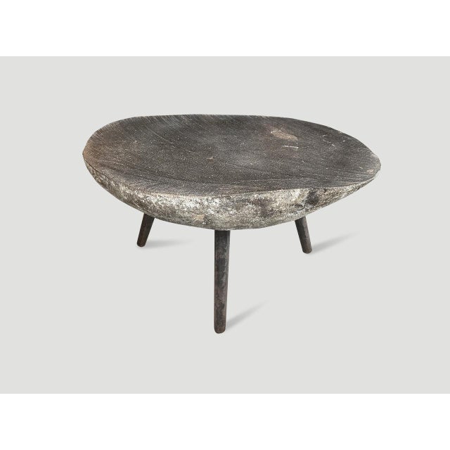2010s Andrianna Shamaris River Stone Side Table For Sale - Image 5 of 5