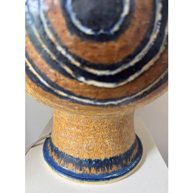 1960s Ceramic Table Lamp by Jette Hellerøe for Axella, Denmark, 1960s For Sale - Image 5 of 11