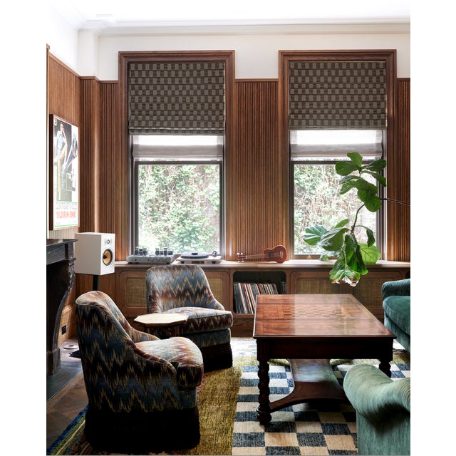 This is a hand-knotted, 100% Ghazni wool rug with antique distressing. Made in Pakistan. The checkmate rug was made to...