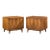 Broyhill Brasilia Mid Century Walnut Commode Nightstands - Pair For Sale