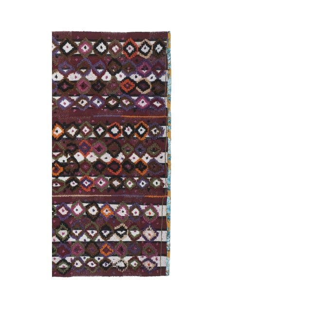 Vintage Turkish Shaggy Tulu Kilim Rug 5'6''x7'1'' For Sale In Philadelphia - Image 6 of 13