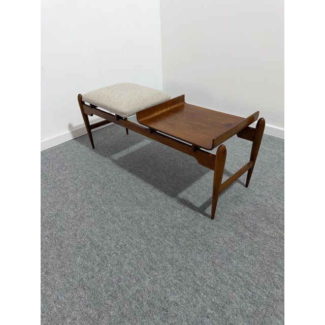 Fratelli Reguitti Vintage Italian Wooden Bench in the style of the Reguitti Brothers, 1960 For Sale - Image 4 of 9