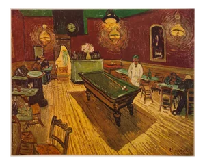 1954 After Vincent Van Gogh "The Night Cafe", First Edition Vintage Print