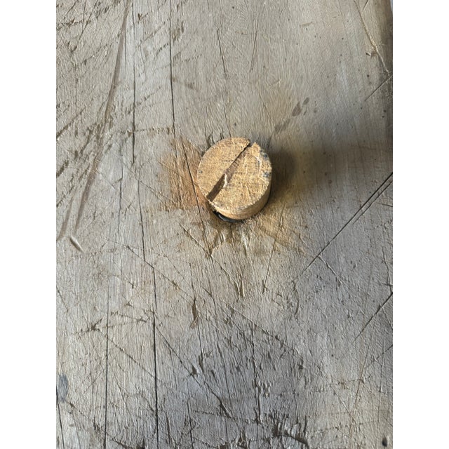 Antique Primitive Peg Legs Console Table For Sale - Image 4 of 12