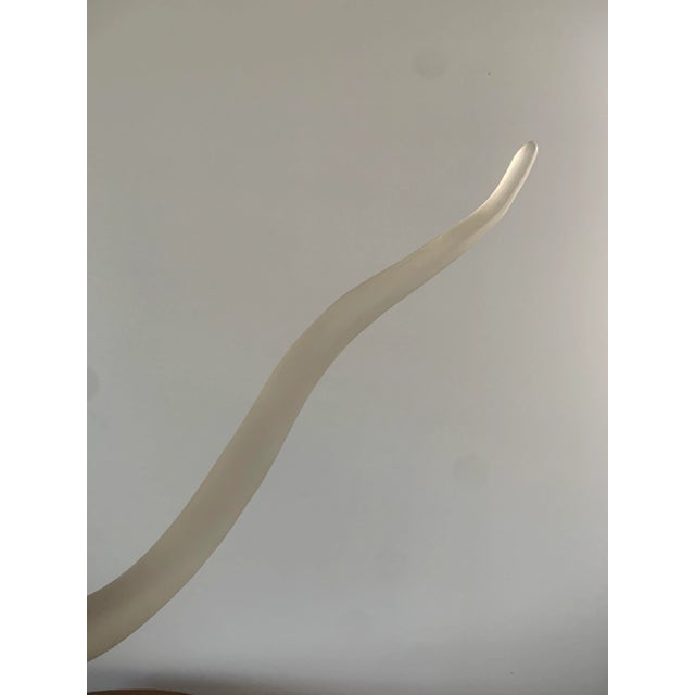 Mid 20th Century Mid-Century Lucite Ram’s Head Sculpture For Sale - Image 5 of 13