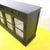 Wood Black Sideboard with Four Glass Doors and Four Drawers For Sale - Image 7 of 11