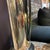 Chrome Repurposed Fire Extinguisher Lamp With Custom Black Shade For Sale - Image 9 of 9