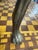 English 29.5”h Large Vintage Brass Greyhound Dog Sculpture For Sale - Image 3 of 6