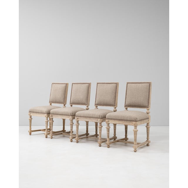 19th Century French Set Of Four Upholstered Dining Chairs For Sale - Image 9 of 18