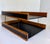 1960s Mid-Century Modern Oak & Black Leatherette Two-Tier Desk Organizer / Letter Tray For Sale In Los Angeles - Image 6 of 12
