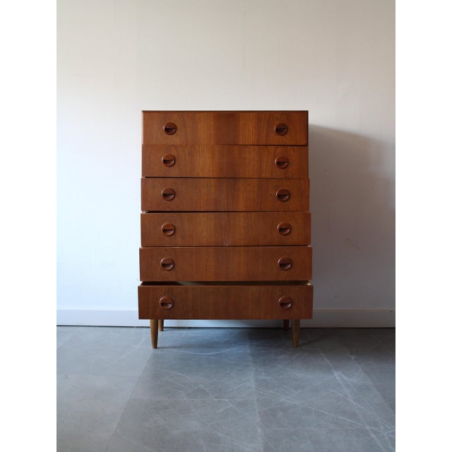 Mid-Century Modern Vintage Danish Chest of Drawers in Teak, 1960s For Sale - Image 3 of 11