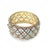 Bochic “Capri” Vintage Blue Topaz, Sapphire & Amethyst Cuff 18K Gold & Silver For Sale - Image 9 of 13