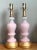 Mid 20th Century Vintage Pink Murano Blown Glass Table Lamps - Pair For Sale - Image 5 of 12