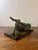 1910s Louis Chalon Bronze Nude Woman Sculpture Putting on Stockings on Marble Base For Sale - Image 10 of 11
