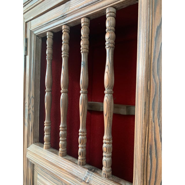 Linen 20th Century French Step Back Cupboard or Linen Press With Four Doors For Sale - Image 8 of 13