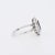 Pompadour Natural Sapphire and Diamond Ring, Size 6.5 For Sale - Image 4 of 5