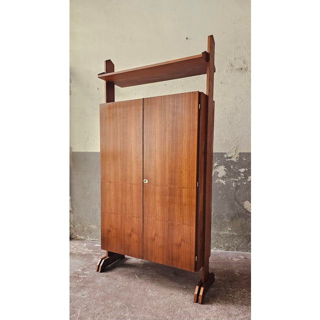 Vintage Italian Teak Wardrobe, 1960s For Sale - Image 12 of 12