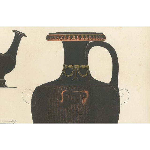 Albert Genick, Greek Hydriae & Pouring Vessels, 1883, Lithograph For Sale - Image 4 of 9