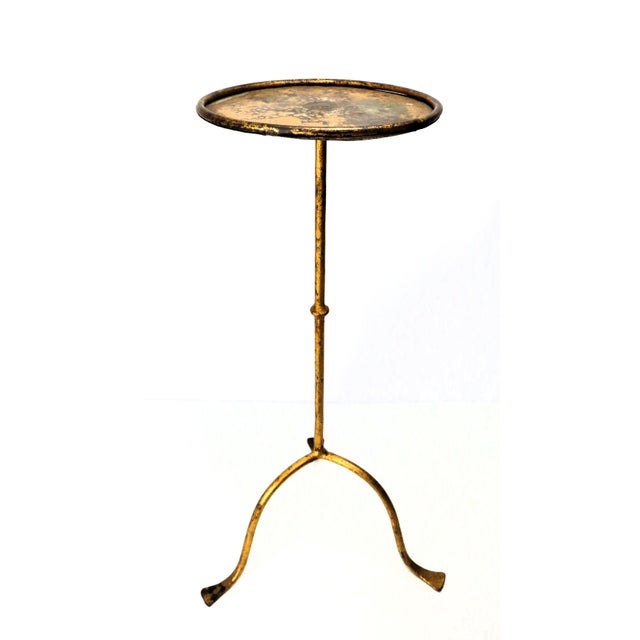 Vintage Gold Metal Martini Table, 1950s For Sale - Image 13 of 13