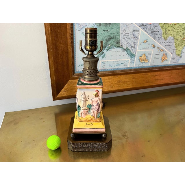 1940s Greco-Roman Lamps & Shades, Pair For Sale - Image 11 of 16