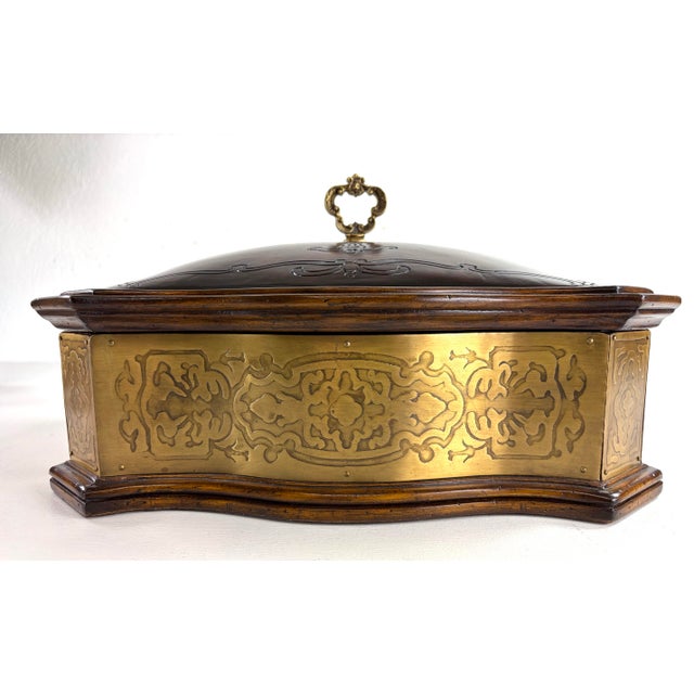 English Vintage Handcrafted Dresser Box by Maitland Smith For Sale - Image 3 of 11