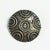Mid-Century Modern Mid-Century Silver Plated Brass Brooch 1970s For Sale - Image 3 of 4