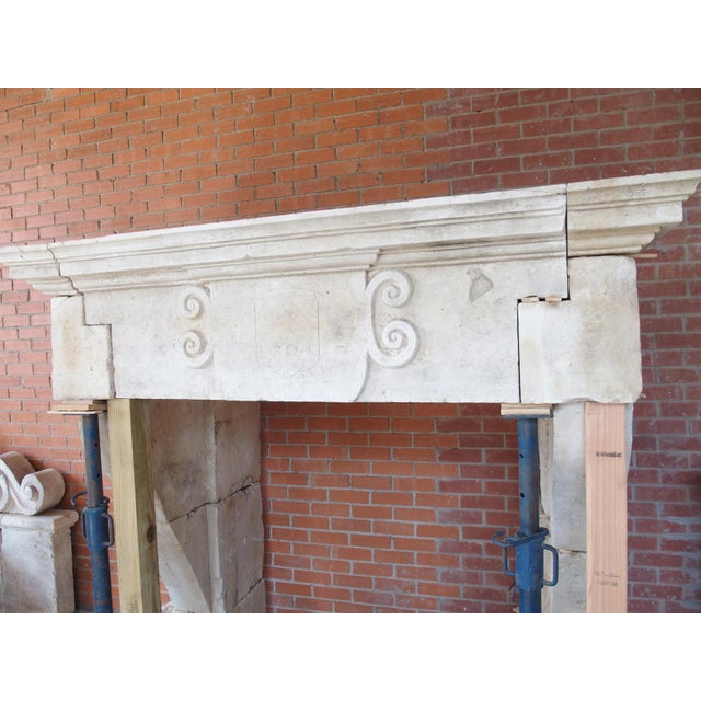 Large Louis XIII Chateau Fireplace Mantel From La Meuse, France, 17th Century For Sale - Image 18 of 18