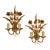 Italian Wheat Tole Sconces , a Pair For Sale