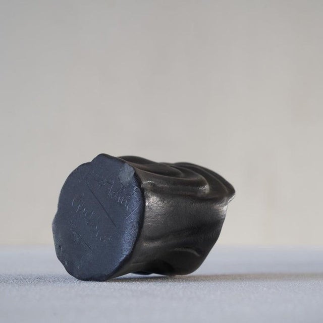 Bucchero Female Head Ceramic Pencil Holder by Carlo Alberto Rossi for Gio Ponti, 1960s For Sale - Image 6 of 7