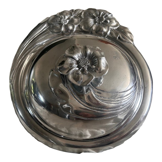 Vintage Hacienda Real Pewter Serving Tray and Cloche For Sale