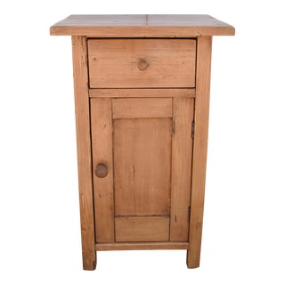 Pine Nightstand, Netherlands, Circa 1900 For Sale
