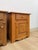 Mid 20th Century Pair of Rustic Pine Nightstands Drawer Arched Cabinet Door Scalloped European For Sale - Image 10 of 17