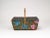 Mid-Century Sewing Basket with Bamboo Handle & Floral Decor, 1970s For Sale - Image 11 of 18