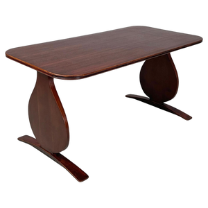 Mid-Century Modern Italian Rectangular Coffee Table in Wood, 1950s