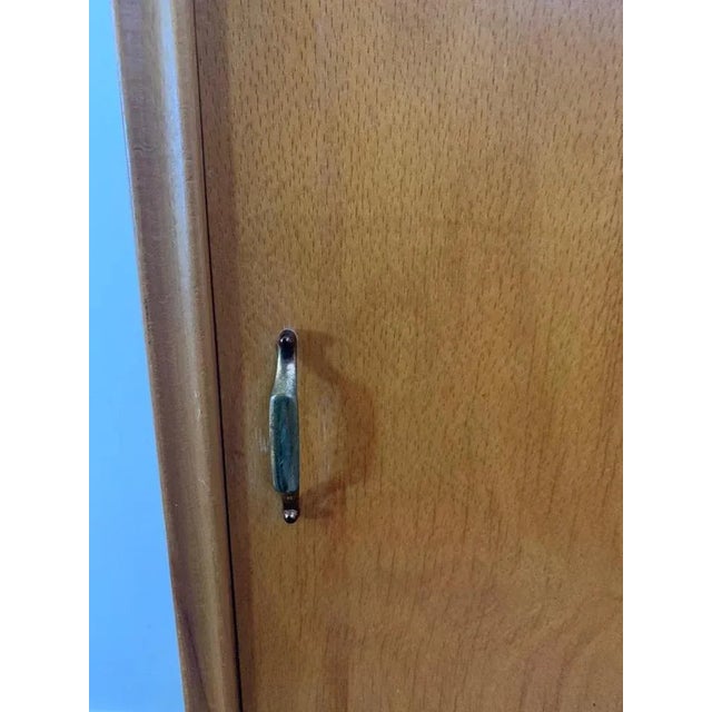 Wood Vintage Bedside Table in Ash, 1950s For Sale - Image 7 of 9