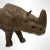 Mid 20th Century Vintage Mid-Century Leather Wrapped Rhino Sculpture For Sale - Image 5 of 7