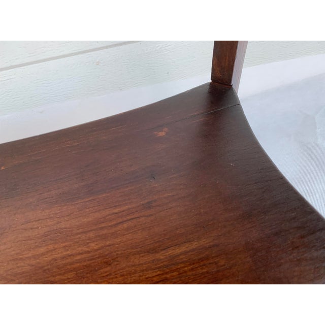 Art Nouveau Side Table with Shelf in Ash Wood, 1950s For Sale - Image 6 of 18