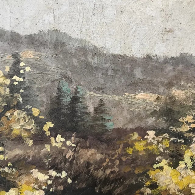 Antique Framed Oil Painting on Canvas by De Kok For Sale - Image 9 of 12