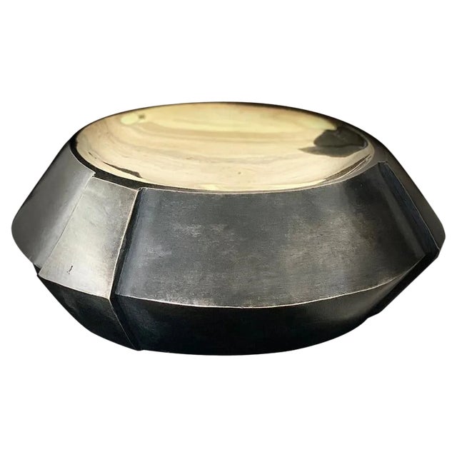 Black Acid Bronze Vase by Lupo Horiōkami For Sale