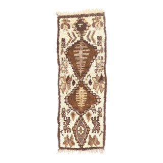Vintage Azilal Moroccan Rug, 02'04 X 06'08 For Sale