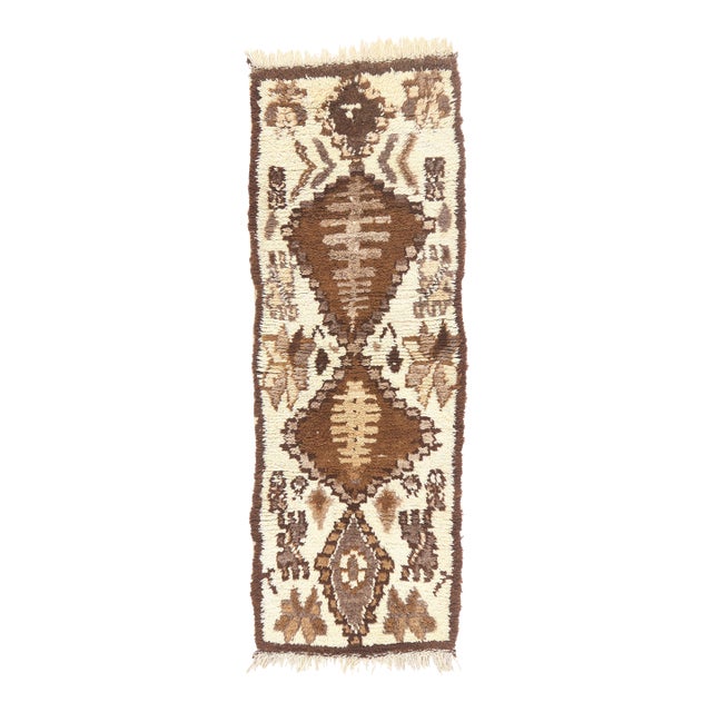 Vintage Azilal Moroccan Rug, 02'04 X 06'08 For Sale