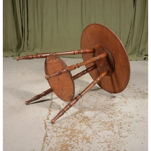 Aesthetic Movement Walnut Circular Occasional Table, 1870s For Sale - Image 6 of 7