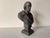 Mid-Century Modern Vintage Cast Metal Bust of William Shakespeare on Pedestal Base For Sale - Image 3 of 12