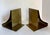 Brass Mid-Century Modernist Sculptural Solid Brass Bookends Attributed to Sarried For Sale - Image 8 of 12