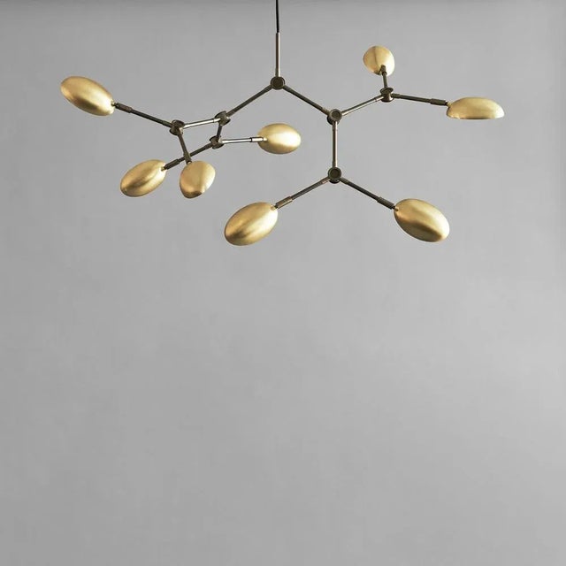 Contemporary Mini Drop Ceiling Lamp in Brass by 101 Copenhagen For Sale - Image 3 of 6