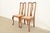 Baker Furniture Style Queen Anne Solid Oak Side Chairs or Dining Chairs, Pair For Sale - Image 12 of 12