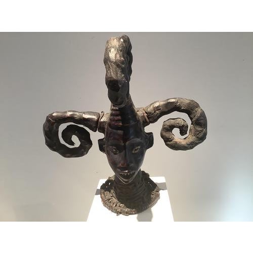 Nigerian Ekoi Mask in Wood For Sale - Image 4 of 5