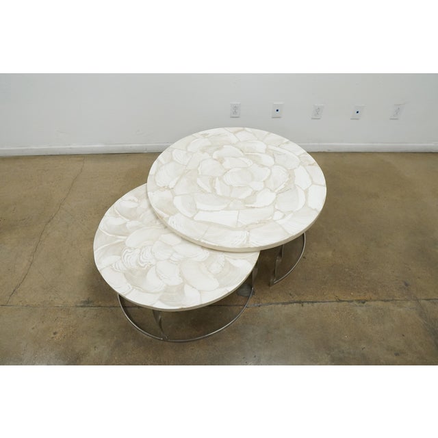 Frontgate Sirao Nesting Tables (Set of 2) For Sale - Image 4 of 12