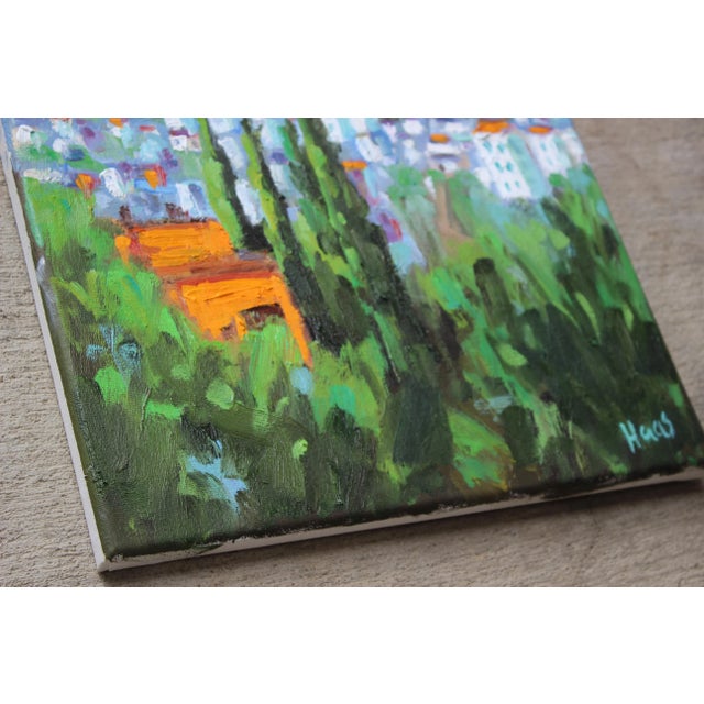 Quiet Places & Desertscapes — Verdant Horizon Original oil painting by Haas, 12 x 12 unframed on stretched canvas, signed....